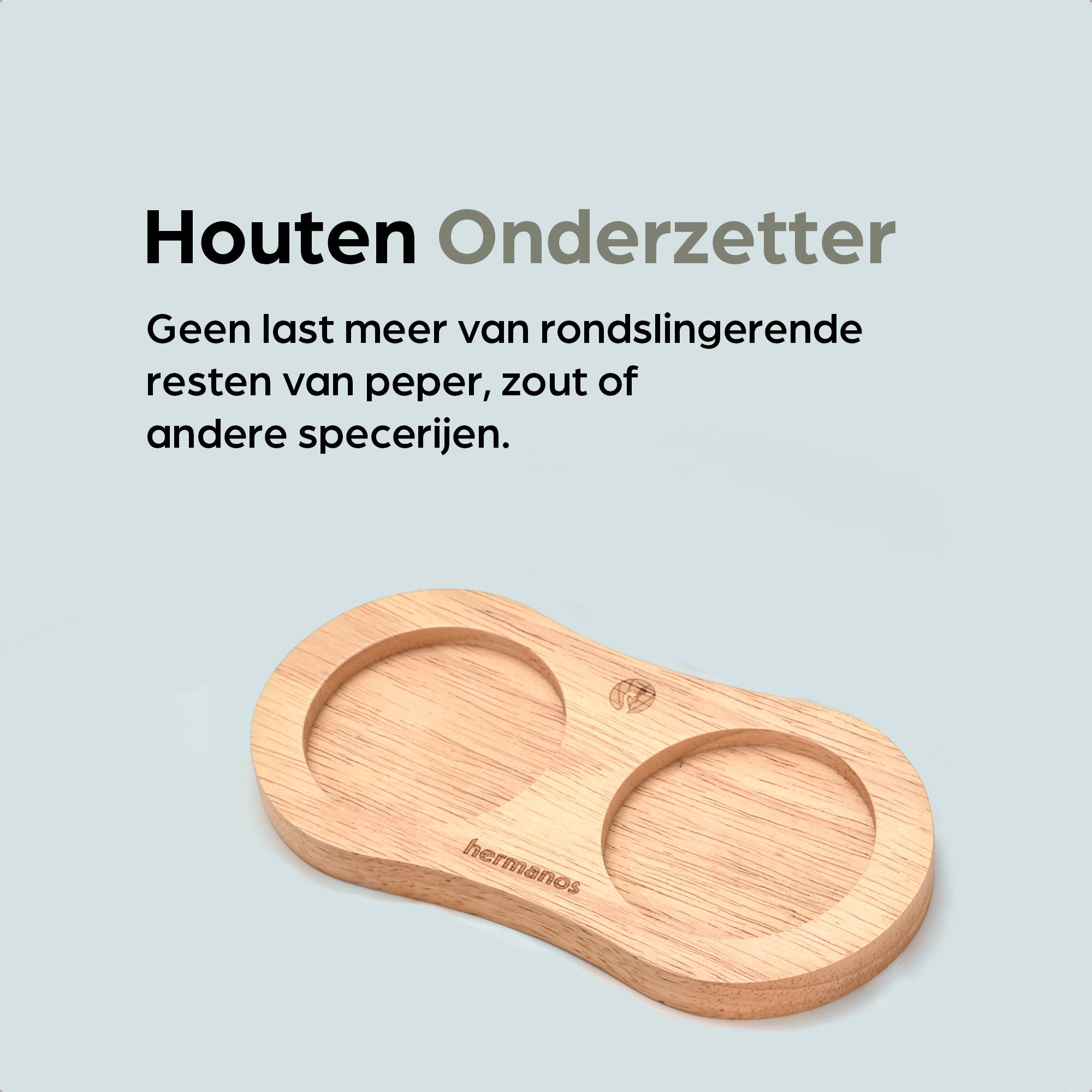 Peper-en Zoutmolen Set Handmatig Blank - Bali - 22cm