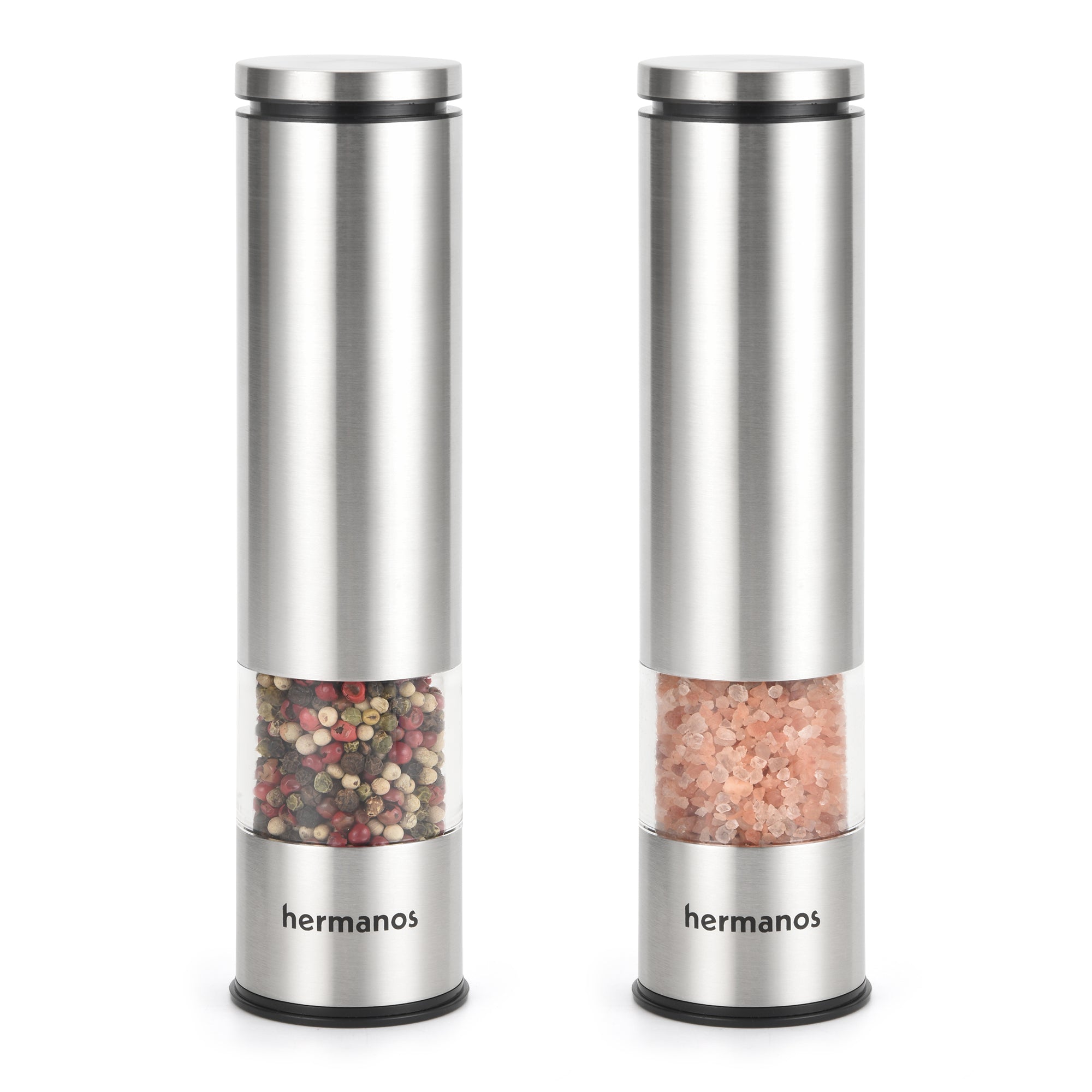 Pepper & Salt Grinder Set Electric - Silver