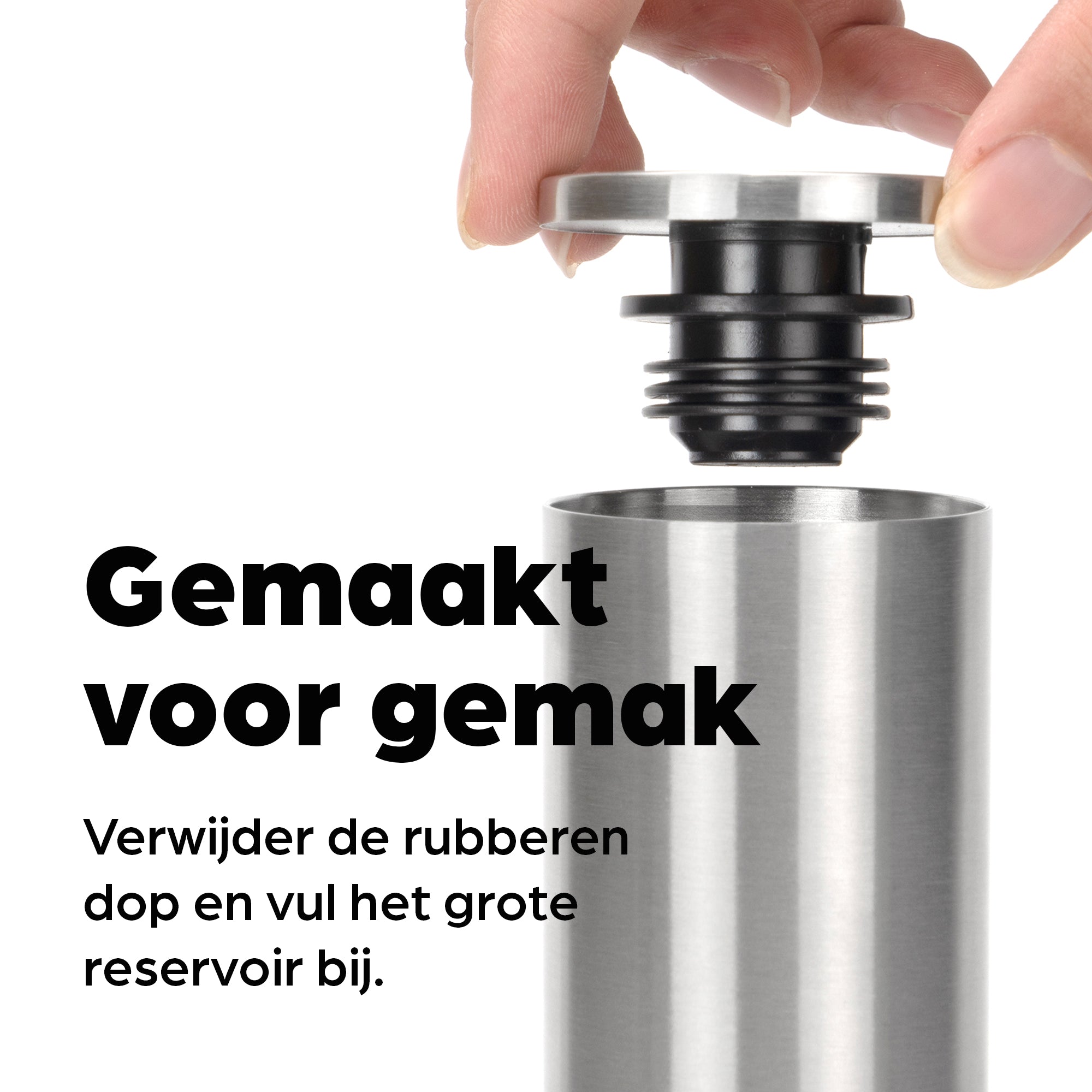 Peper en Zoutmolen Set Handmatig Zilver - Oslo - 19cm