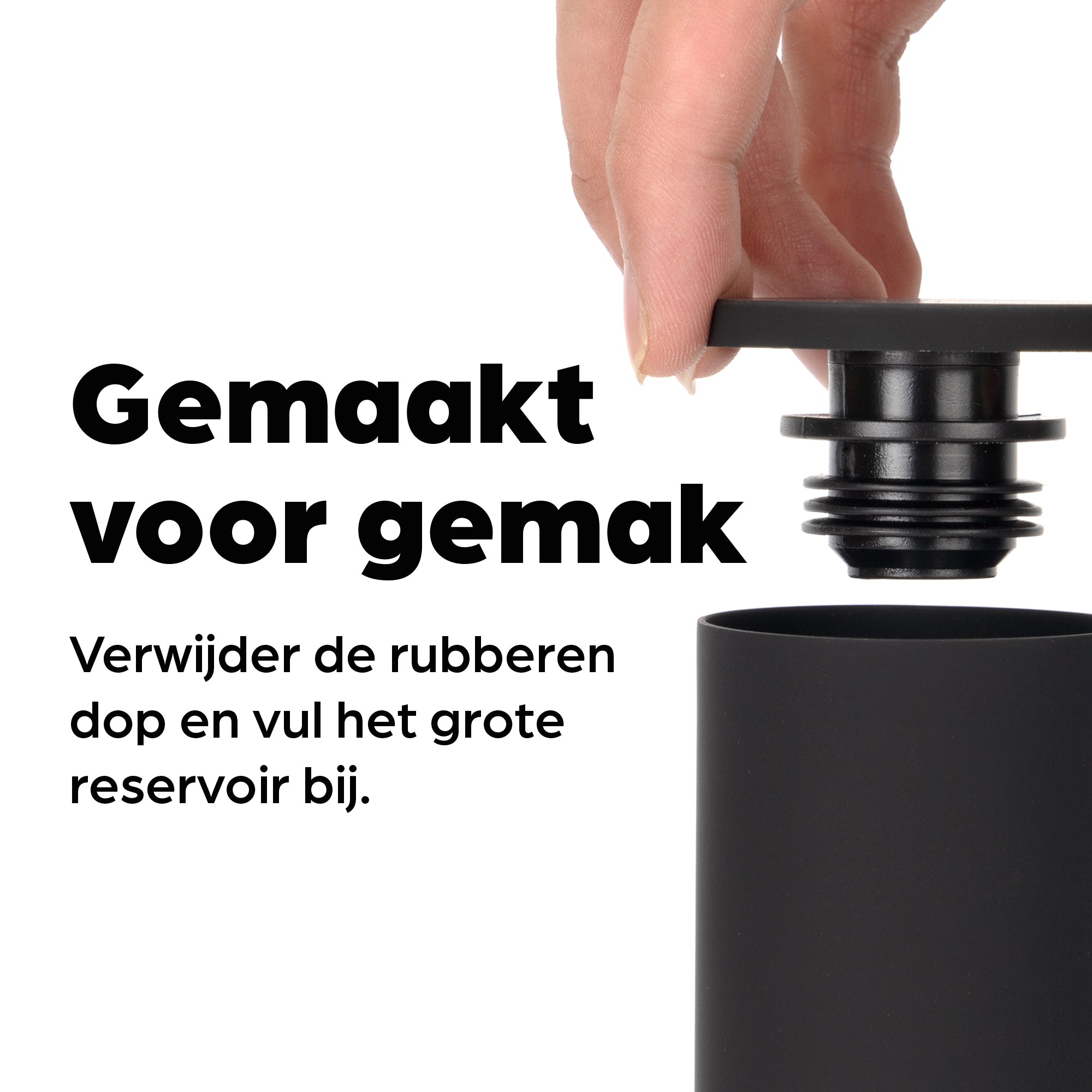 Peper en Zoutmolen Set Handmatig Zwart - Oslo - 19cm