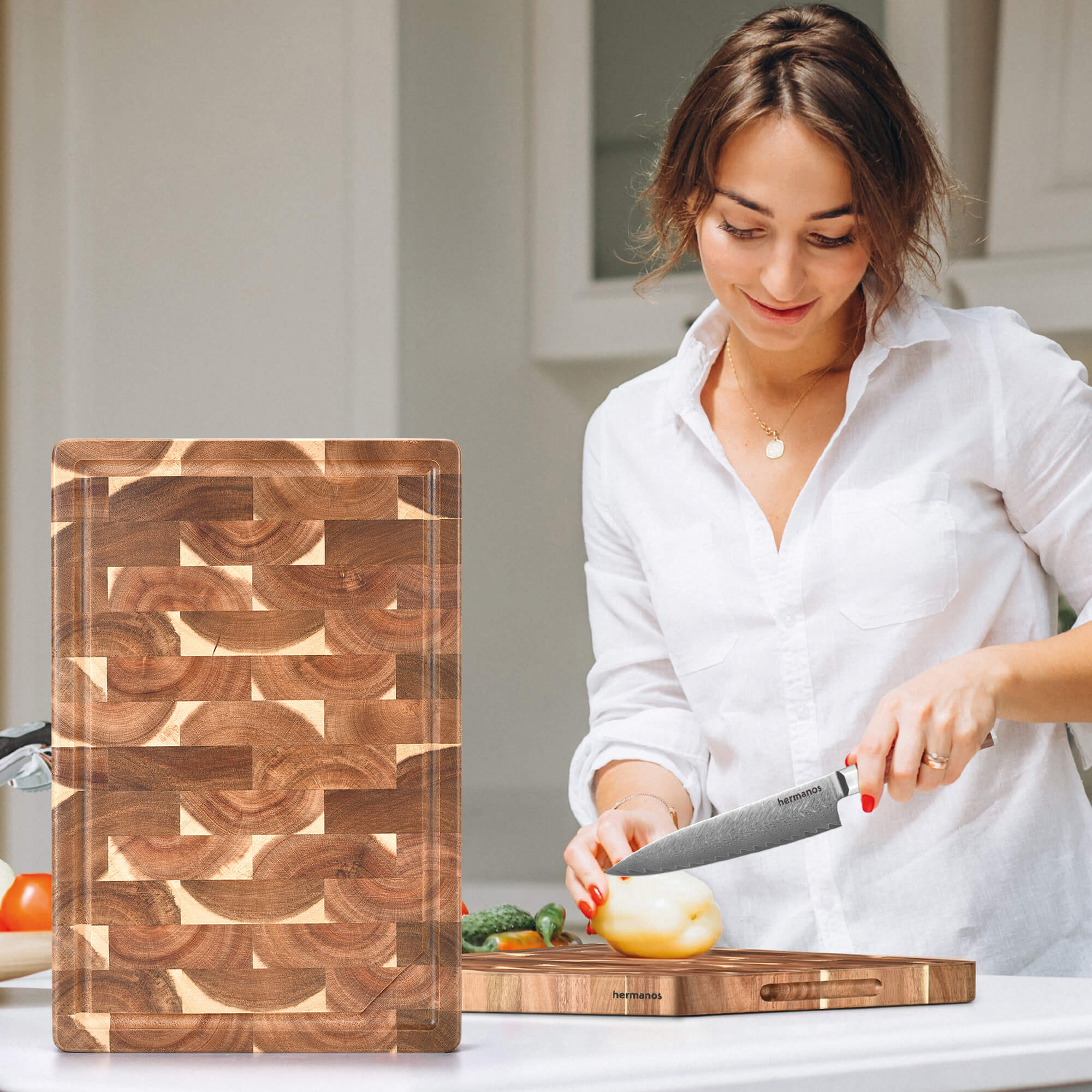 Houten Snijplank Acacia - 39 x 26 x 3,5 cm