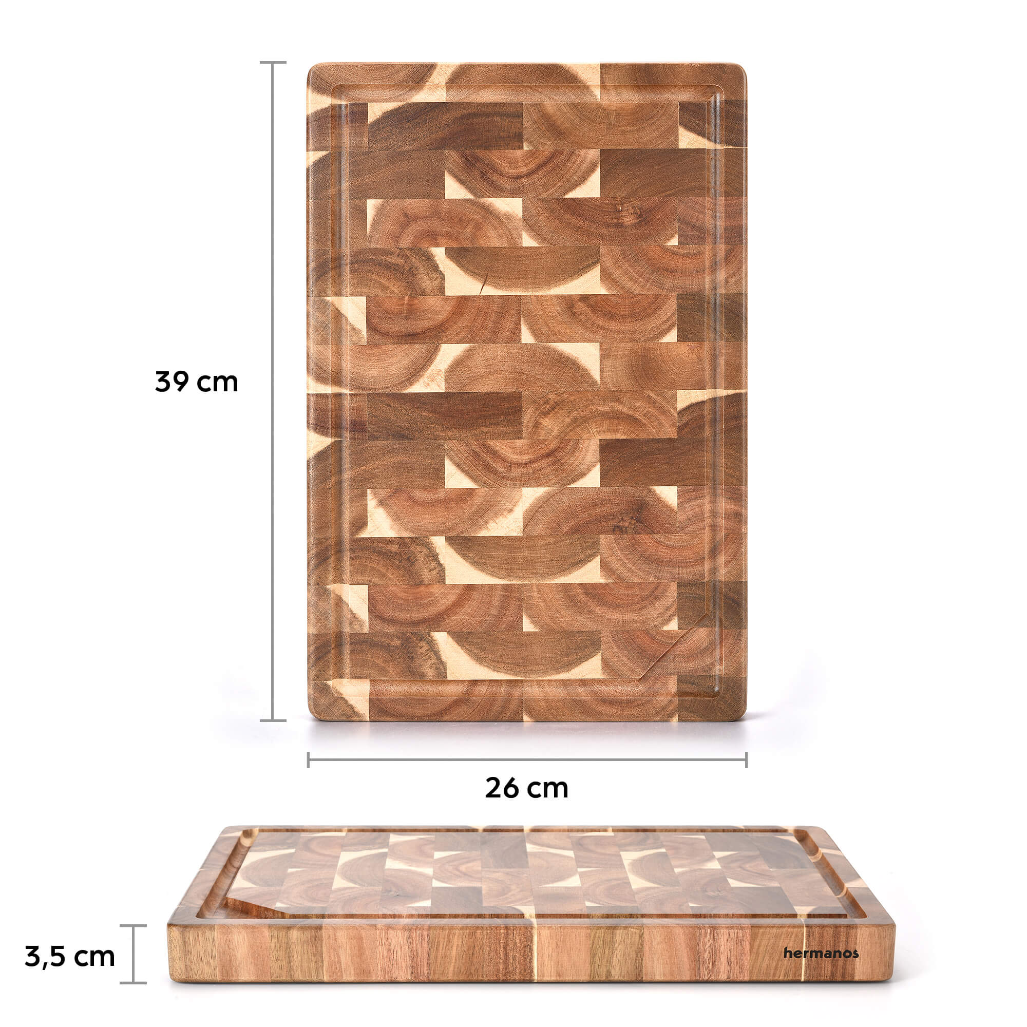 Houten Snijplank Acacia - 39 x 26 x 3,5 cm