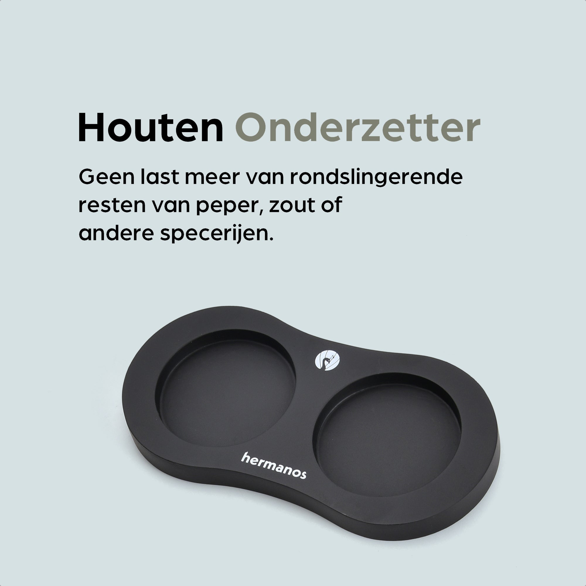 Peper-en Zoutmolen Set Handmatig Zwart - Bali - 22cm