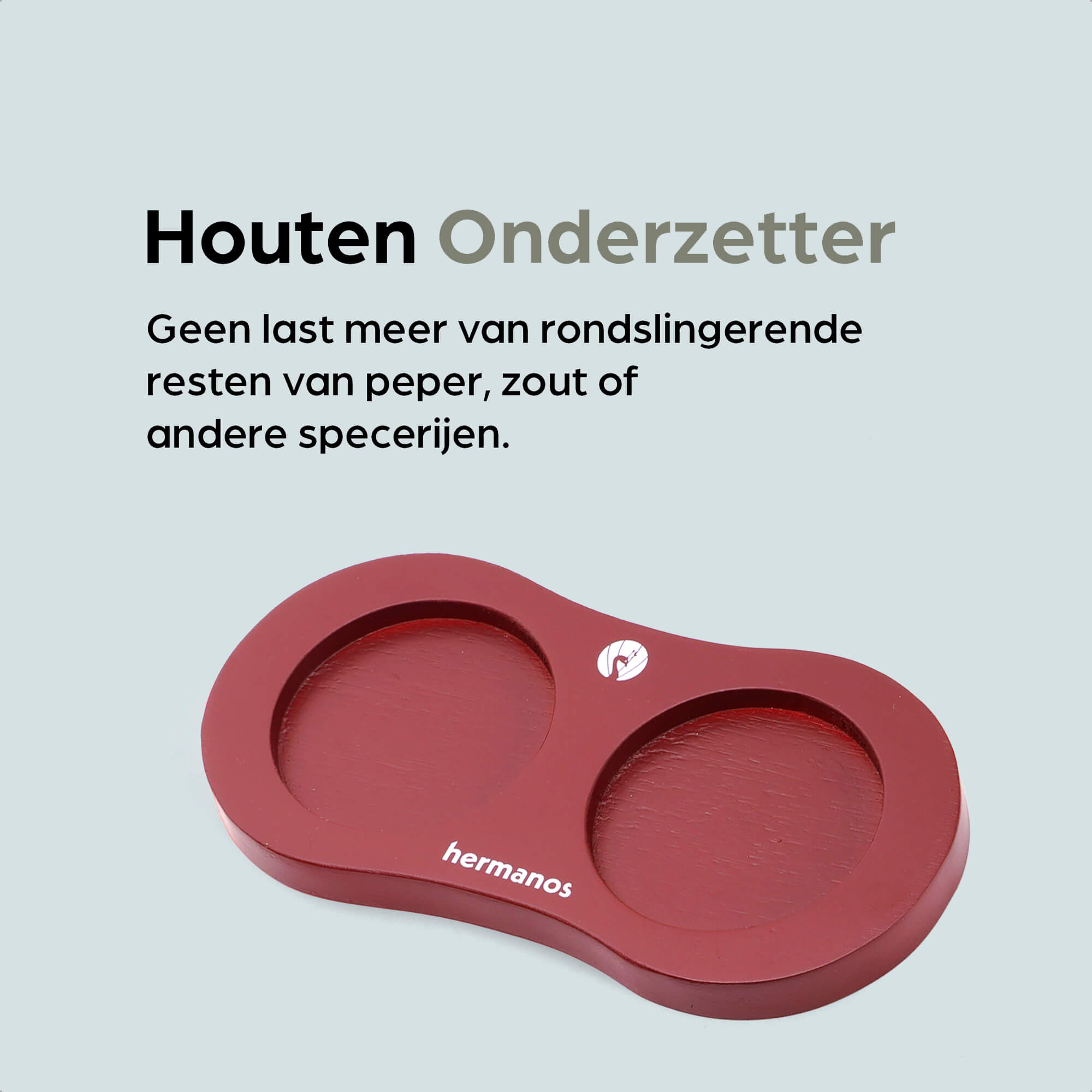 Peper en Zoutmolen Set Handmatig Rood - Rome - 22cm