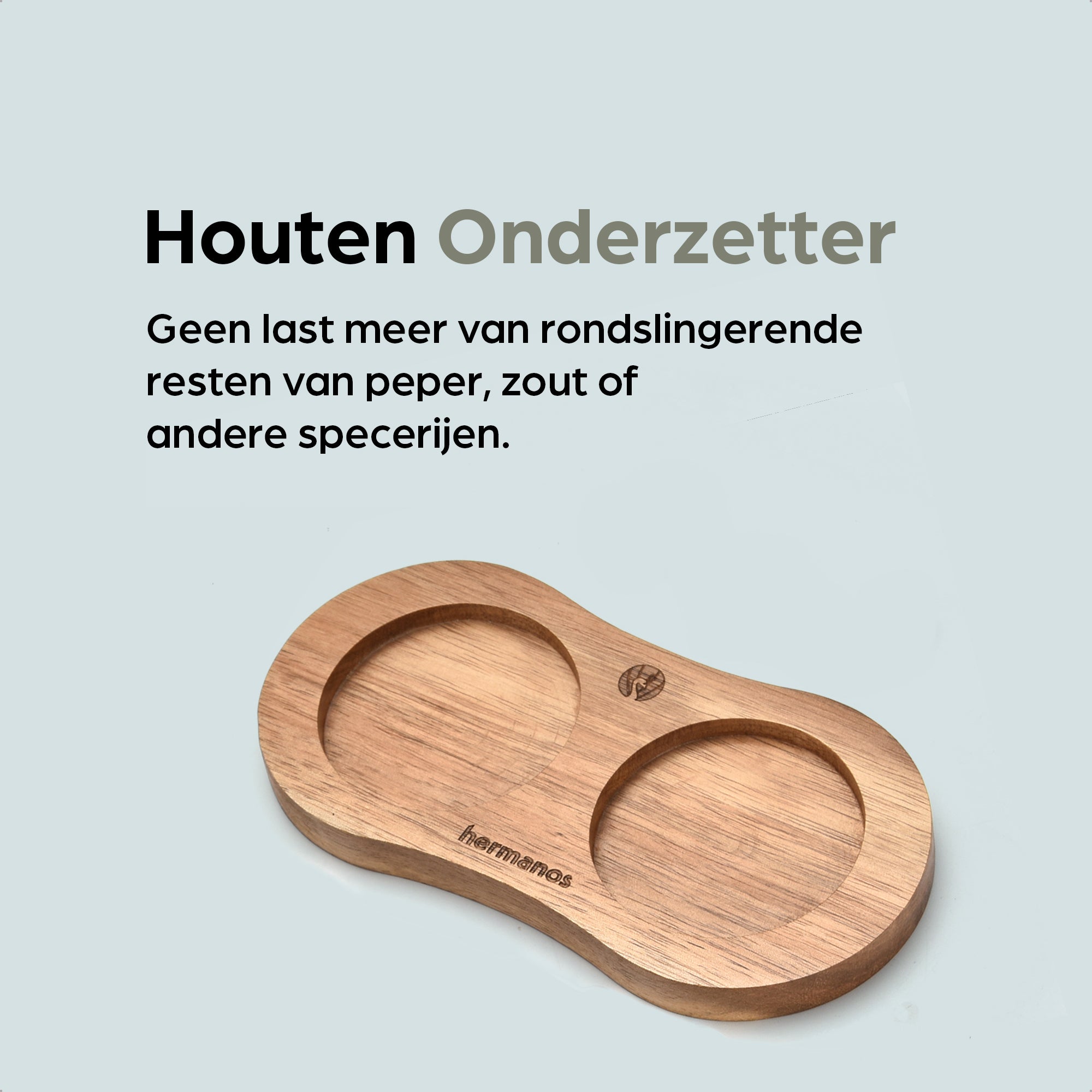 Peper-en Zoutmolen Set Handmatig Bruin - Lyon - 22cm