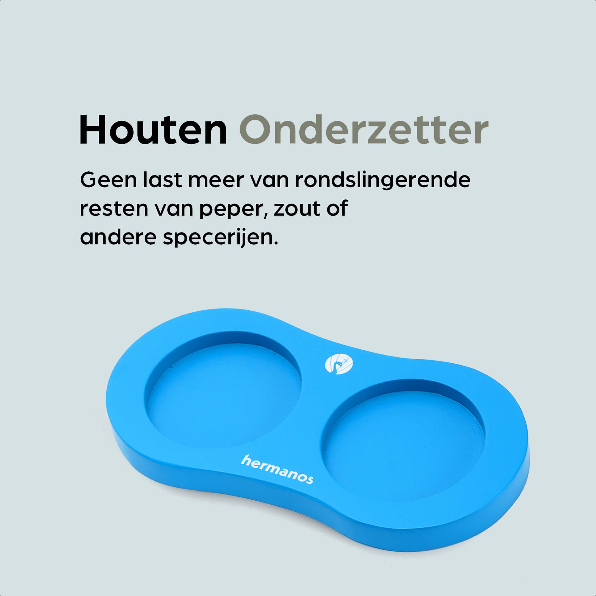 Peper en Zoutmolen Set Handmatig Blauw - Rome - 22 cm