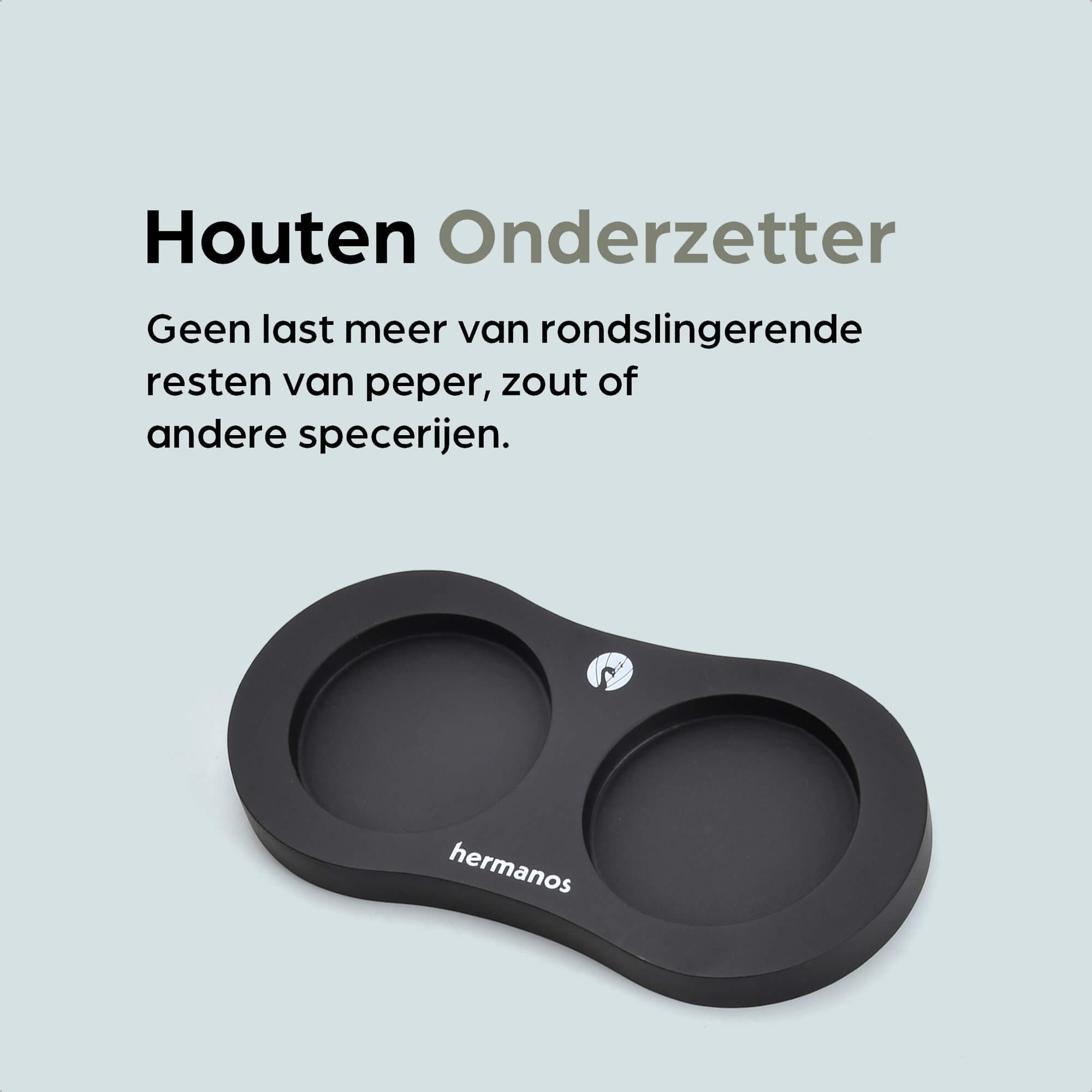 Peper- en Zoutmolen Set Handmatig Zwart-Wit - Rome - 22cm