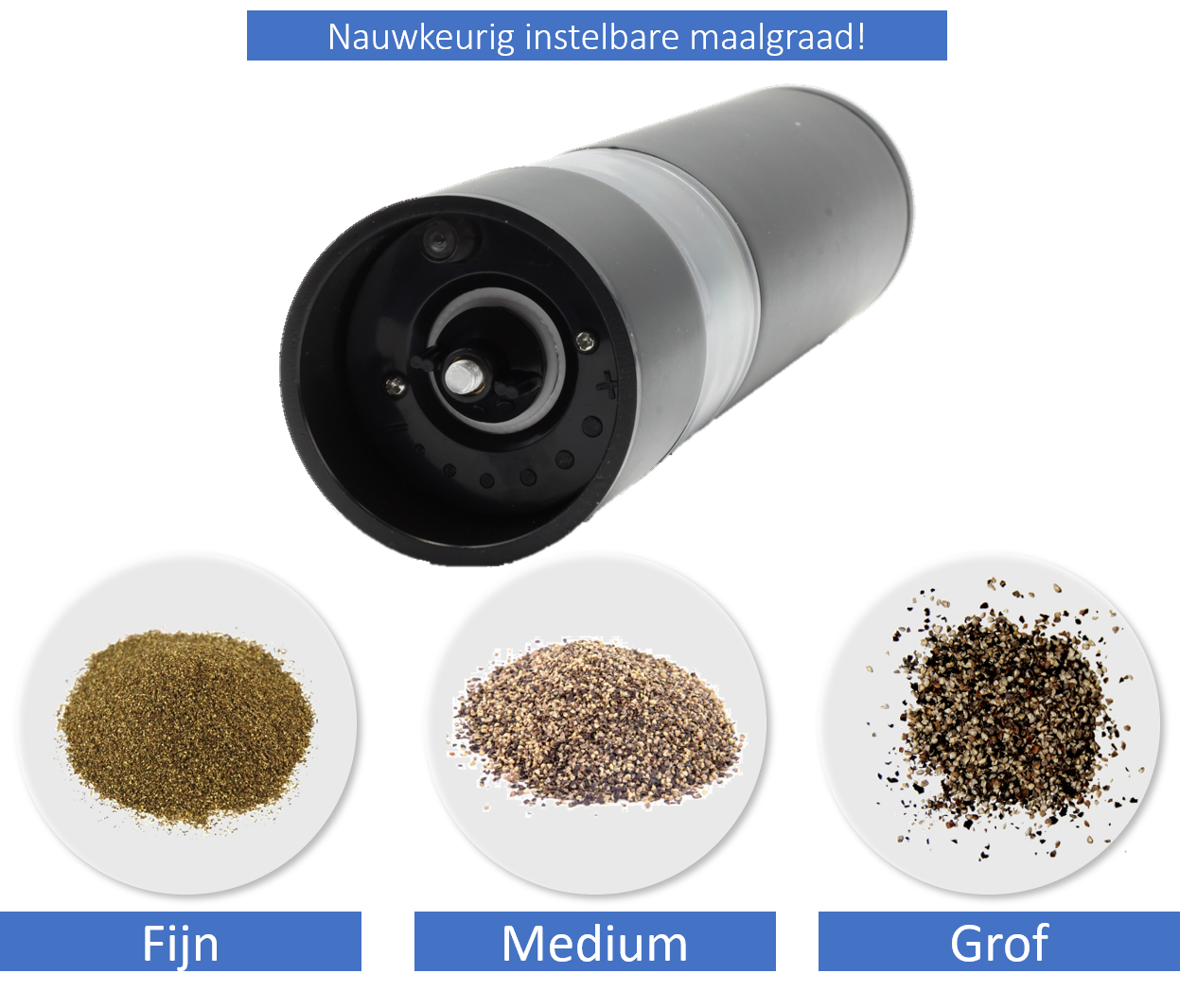 Pepper & Salt Grinder Set Electric - Black