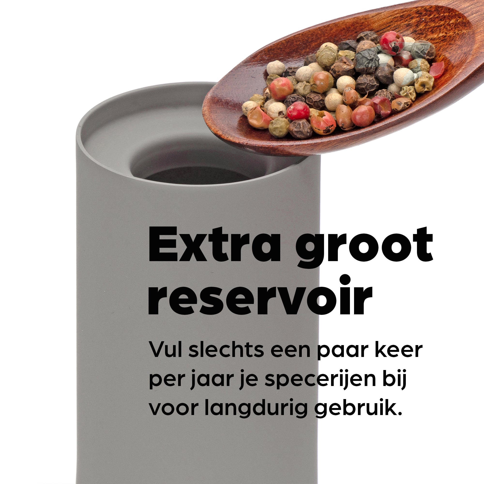Peper en Zoutmolen Set Handmatig Bruin - Oslo - 19cm