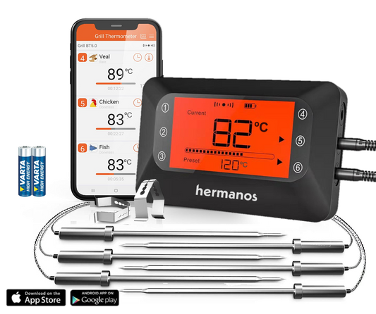 Barbecue Thermometer - 6 Probes - HBBQT03
