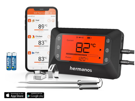 Barbecue Thermometer - 2 Probes - HBBQT02